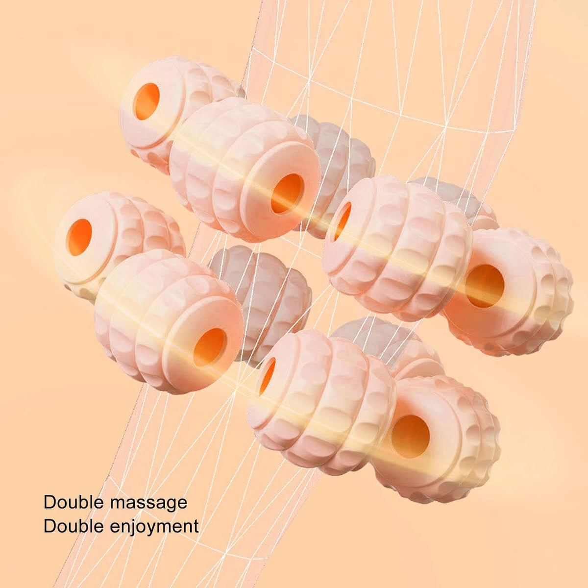 Compact 15 - Wheel Muscle Roller for Relaxation in Gym or Home