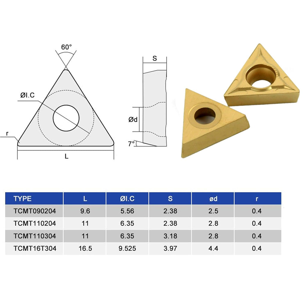 BestParts 10PCS TCMT32.51 TCMT16T304 CNC Carbide Turning Indexable Inserts