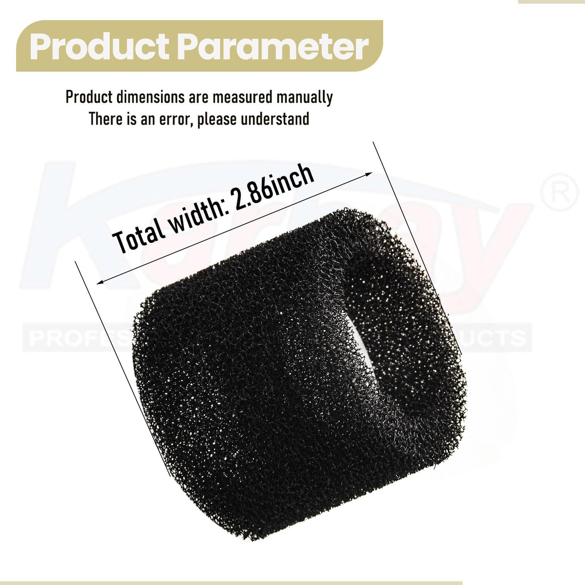 Muffler Diffuser foam Replacement for Craftsman CMXZVBE38660 Wet/Dry Vac