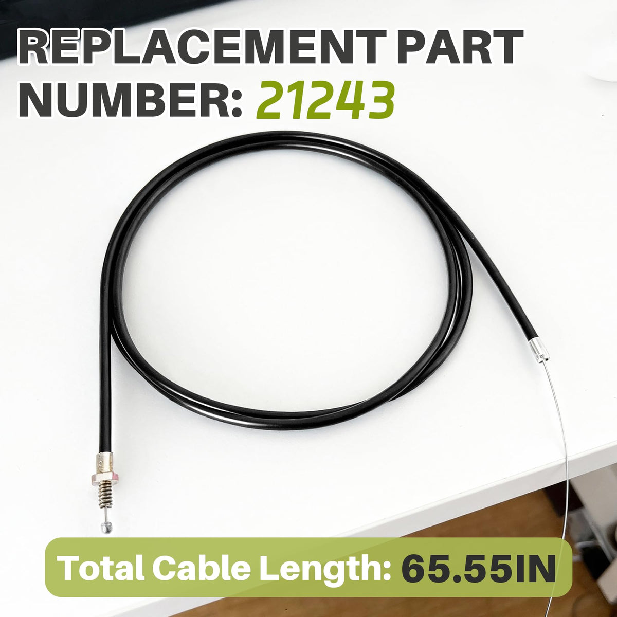 Throttle Cable Kit Reinforced Control Handle Replace for 21243