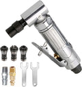 1/4 Inch Air Die Grinder, Right Angle, 20000 RPM Free Speed | 1/4" (6MM, 6.35MM) & 1/8" (3MM) Collet, Safety Lock