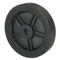 PATIKIL 6" Air Compressor Wheels, Universal Air Compressor Wheel Replacement Part Air Compressor Replacement Wheels with 0.7" Dia Hole for Easy Mobility, Black