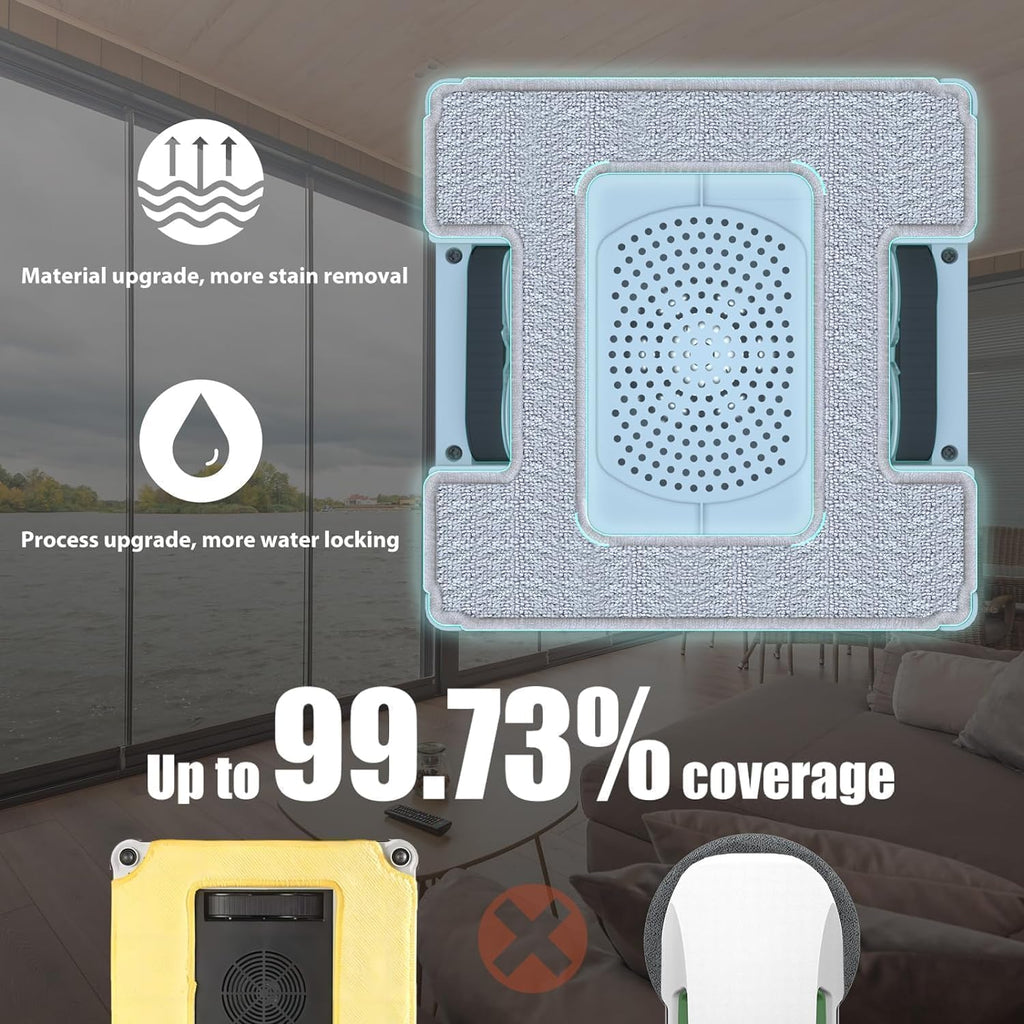 W6 Full-Coverage Window Cleaning Robot with Ultrasonic Water Sprays
