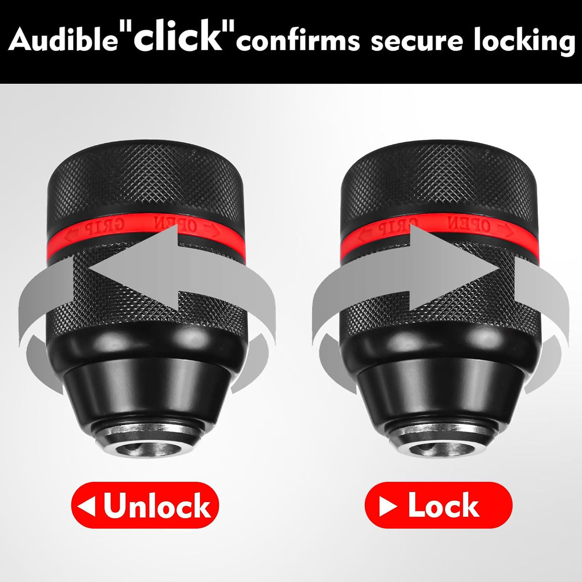 Keyless Drill Chuck 1/2-20UNF, 1.5-13mm Self-Tightening Chuck