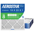Air Filter 18x20x1 MERV 8 AC Filter, HVAC, Furnace Filter, 6 Pack