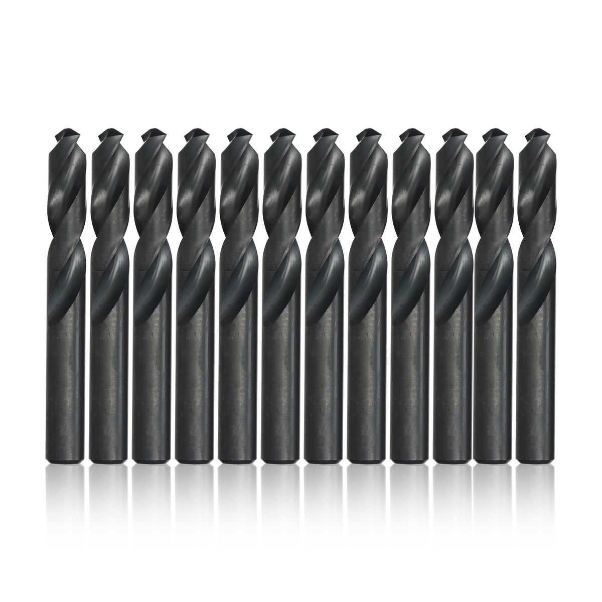 Drill America D High Speed Steel Heavy Duty Split Point Stub Drill Bit (Pack of 12), D/AST Series
