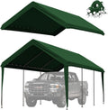Carport Replacement Canopy Cover 10'x20' for Tent Top Garage Shelter Cover, 800D Heavy Duty Oxford Waterproof & UV