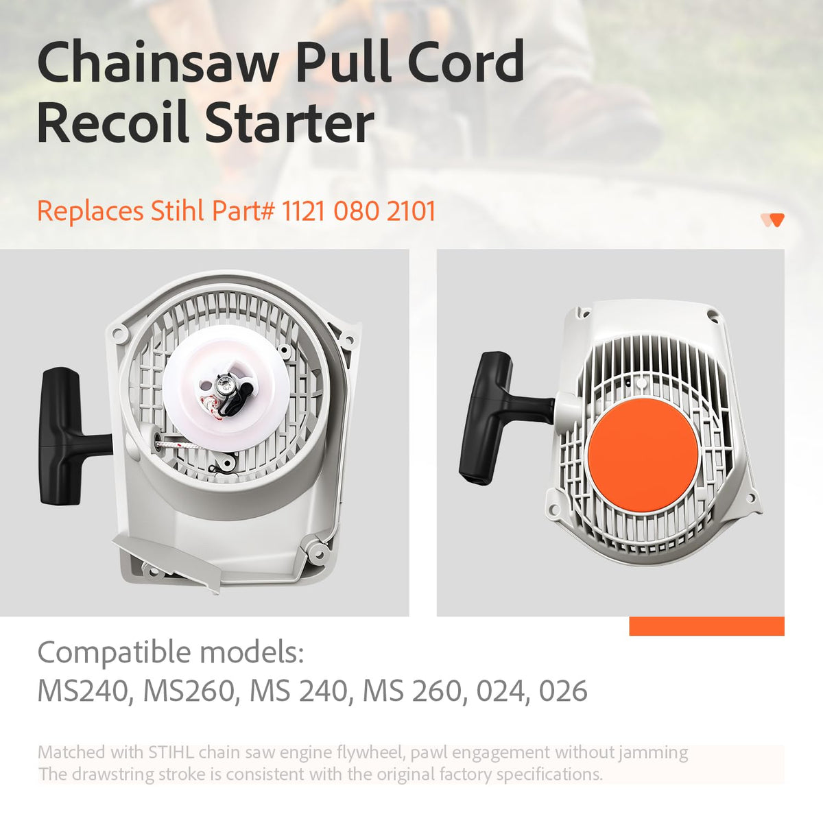 1121-080-2101 recoil rewinding starter cover assembly for Stihl MS260