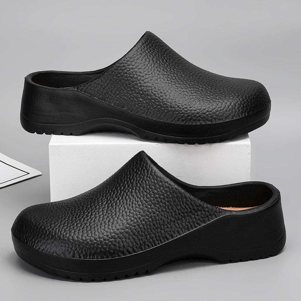 Professional Chef Clogs Non-Slip Waterproof Work Shoes for Nurses Kitchen Staff with Arch Support Lightweight Comfort