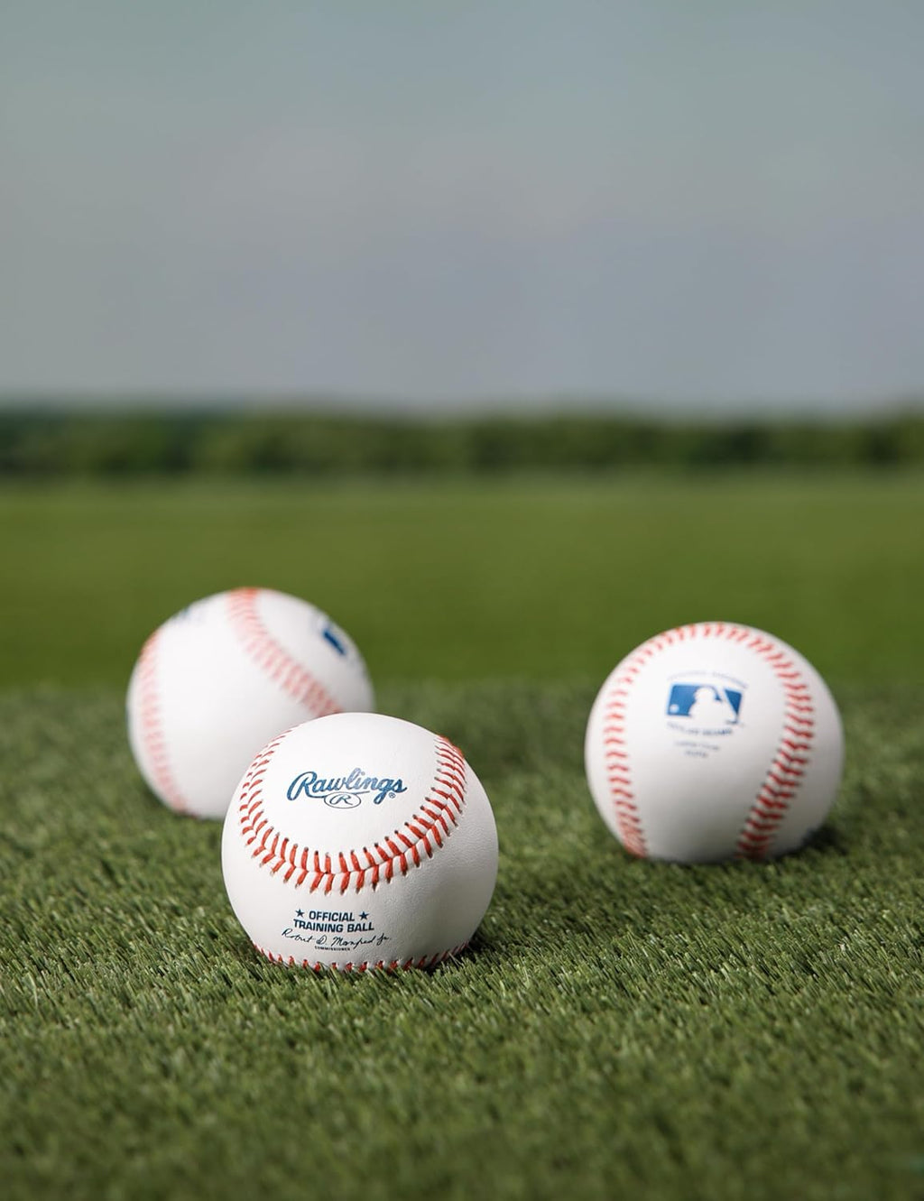 FLAT SEAM Pitching Machine Training Baseballs | ROPM | Leather Cover | Durable Kevlar Seam | 12 Count
