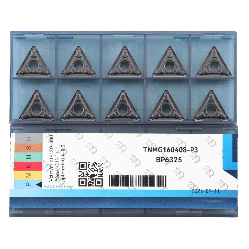 TNMG332 (TNMG160408) Turning Insert for Steel Semi-Finish Tools, 10pcs