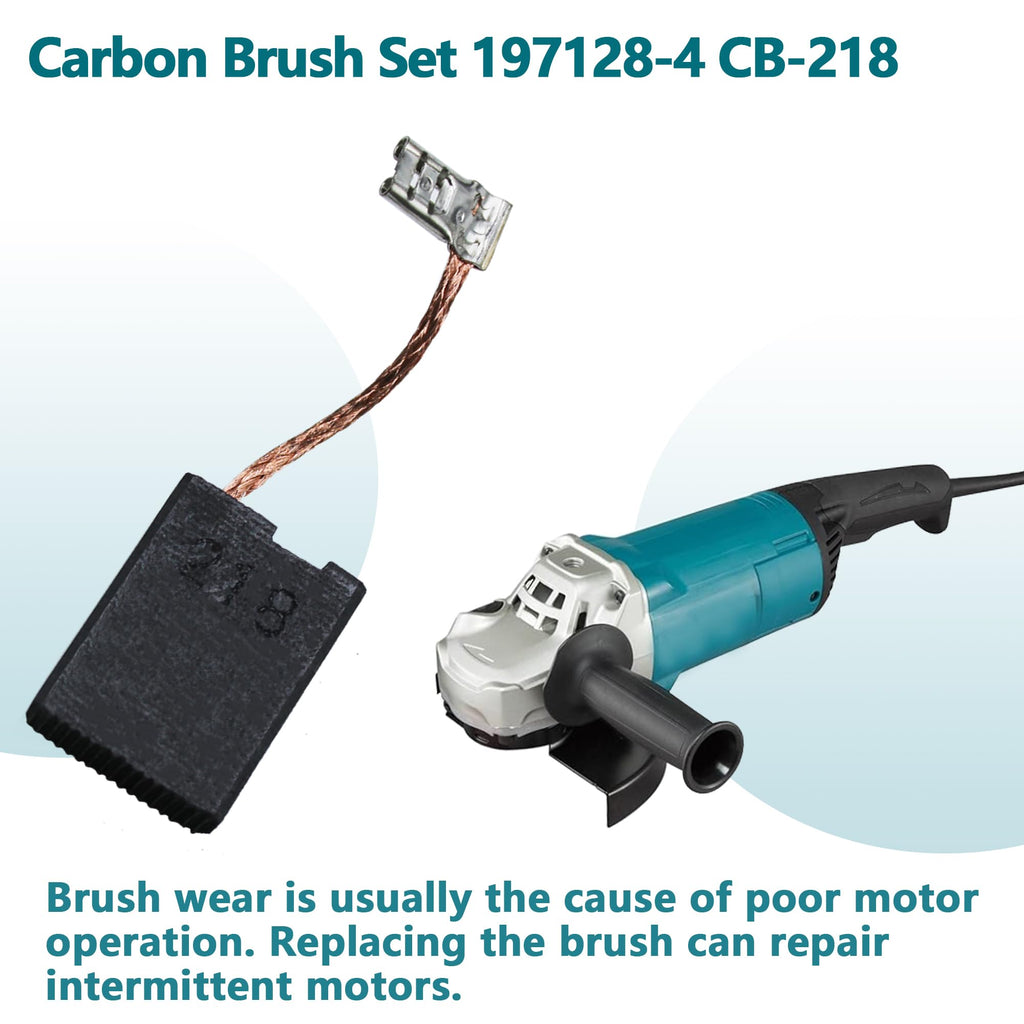 Carbon Brush Set 197128-4 CB-218 for Makita Demolition Hammer 2 Pcs
