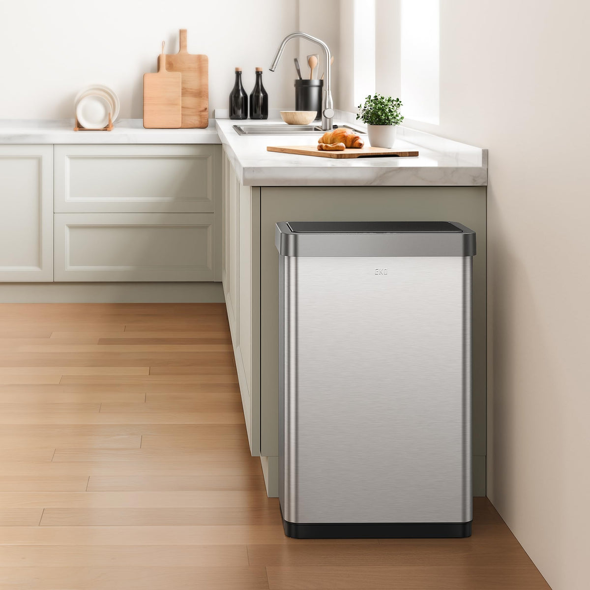 Mirage X 80 Liter / 21.1 Gallons Motion Sensor Trash Can or Recycling Bin, Automatic Large Kitchen Trash Can