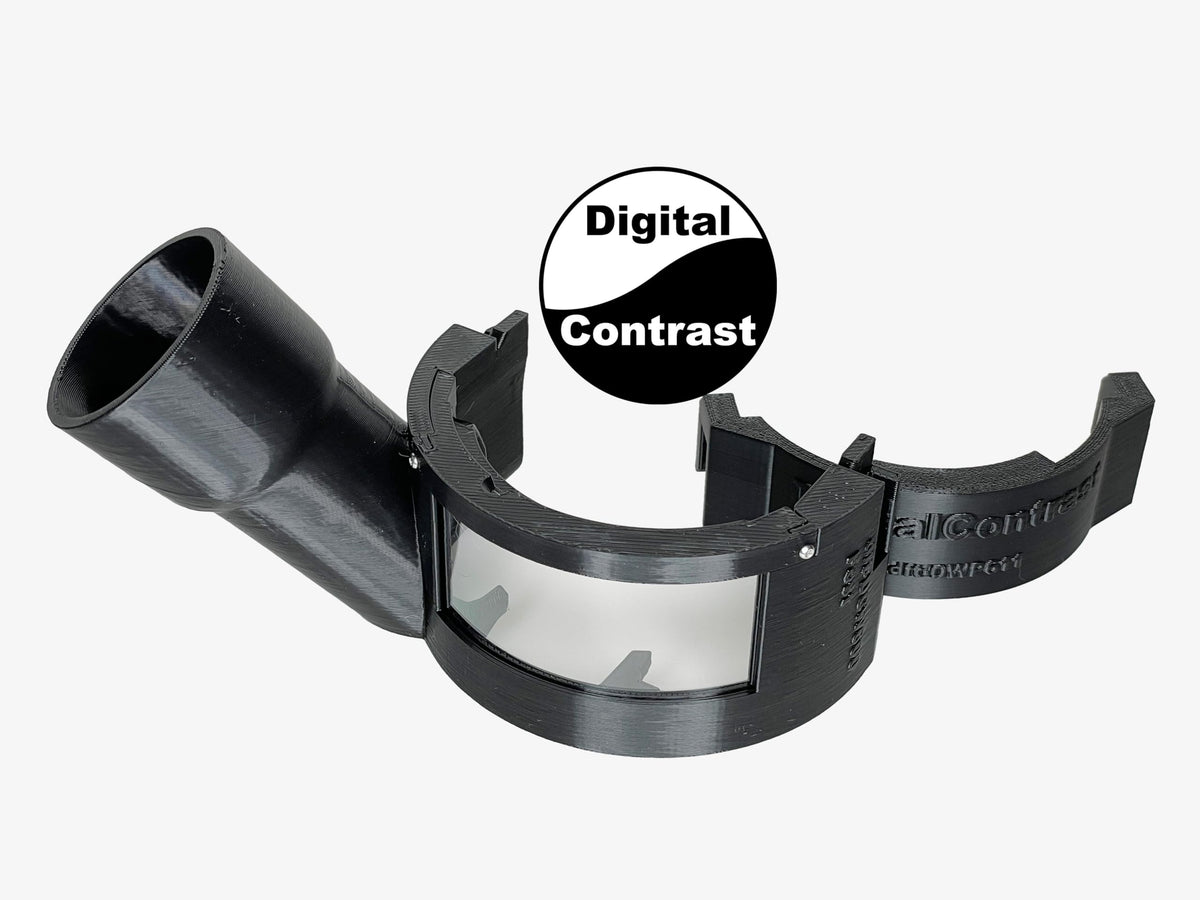 DigitalContrast Hose Adapter, Fits DeWalt DWP611 Corded Router, Large Window