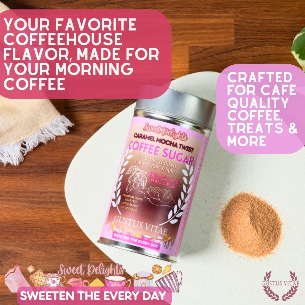 Caramel Mocha Twist Coffee Sugar | Gourmet Natural Sugar