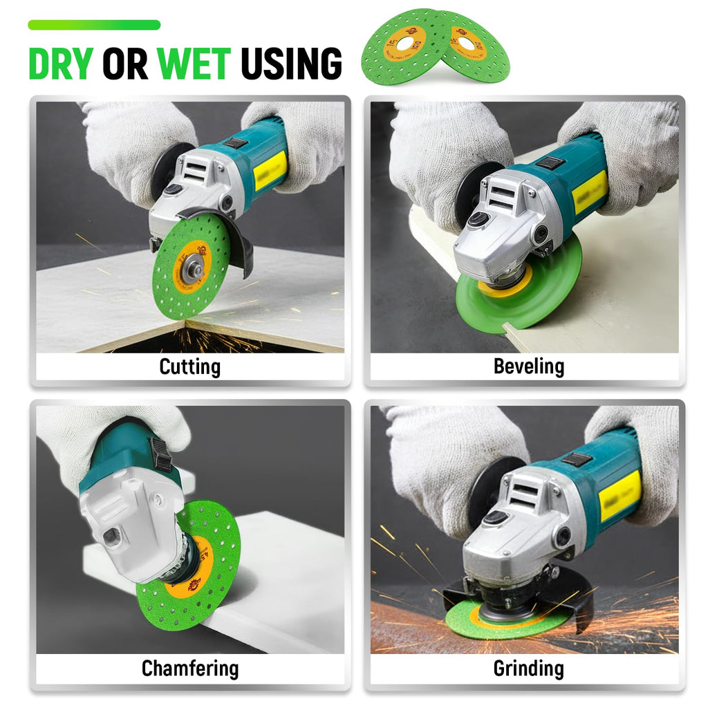 Gasoray 4.5-Inch Diamond Grinding and Tile Cutting Discs, 5-Pack