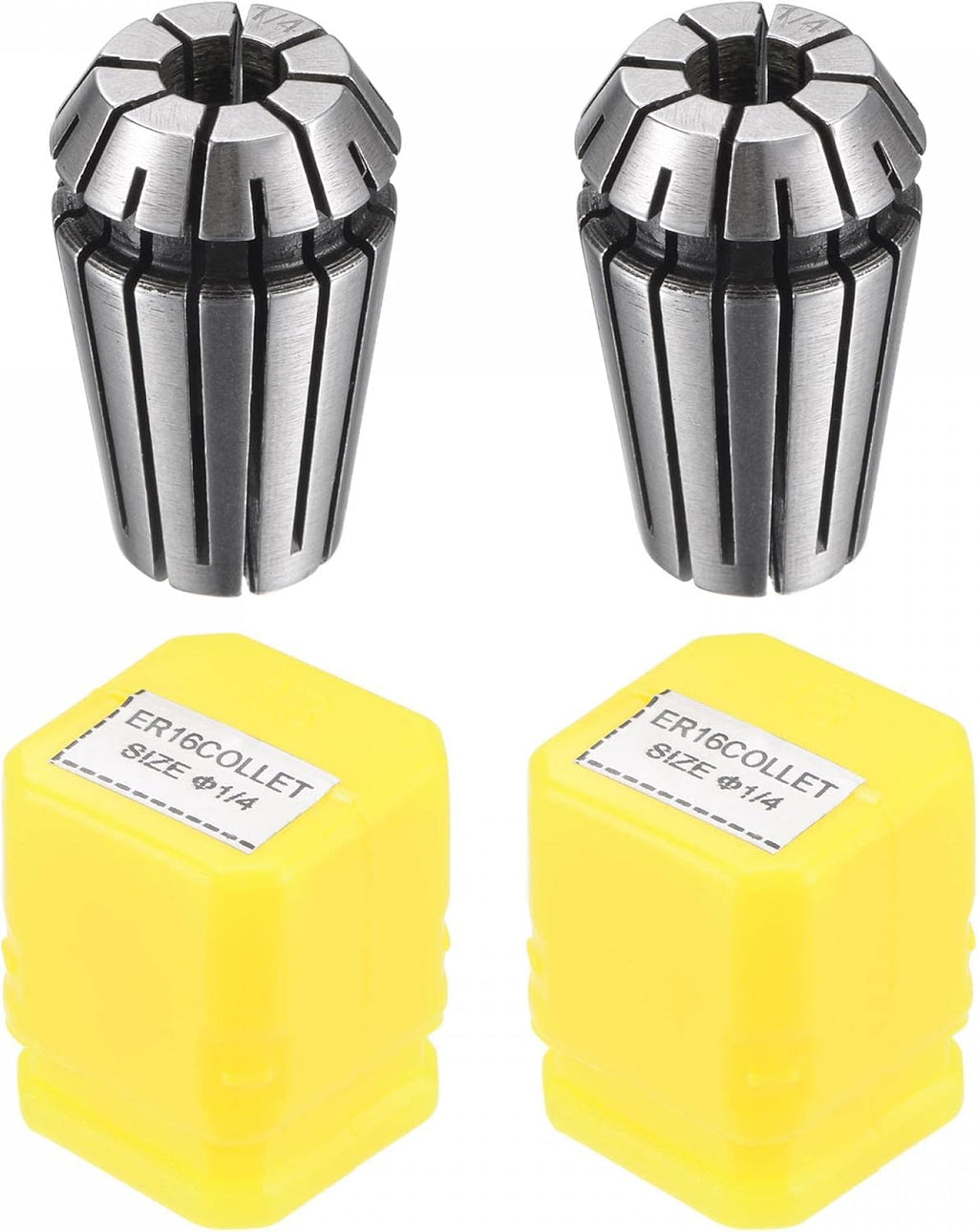 uxcell ER16 Spring Collet, 1/4" Chuck for CNC Engraving Machine Lathe Milling 2pcs