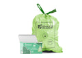 Heavy Duty Biodegradable Trash Bag Code M (50 Count)with D2W Technology, Custom Fit Trash Bag compatible with