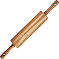 Acacia Wood Rolling Pin for Baking, Kitchen Dough Roller With Handles, Rodillo Para Masa, Rolling Pin for Dough