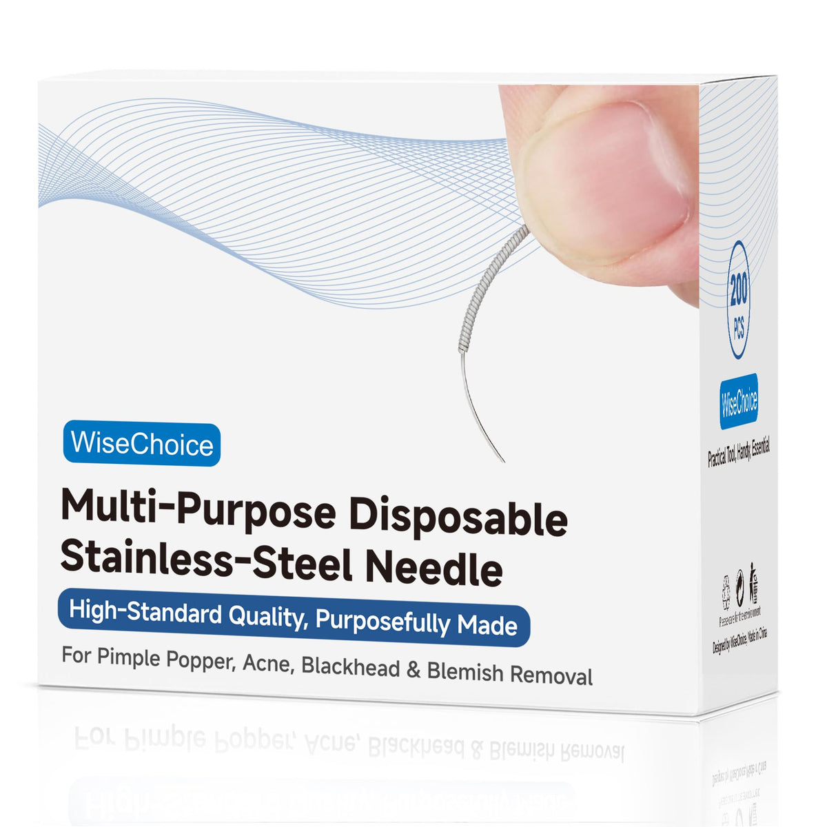 Versatile & 𝐒teril𝐞 Disposable Stainless-Steel Needle, Pimple Popper Tool