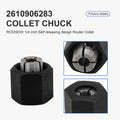 Laofudech 2610906283 1/4” and 2610906284 1/2" Router Collet Kit Replacement for 1613 1617 1618 and 1619 Router