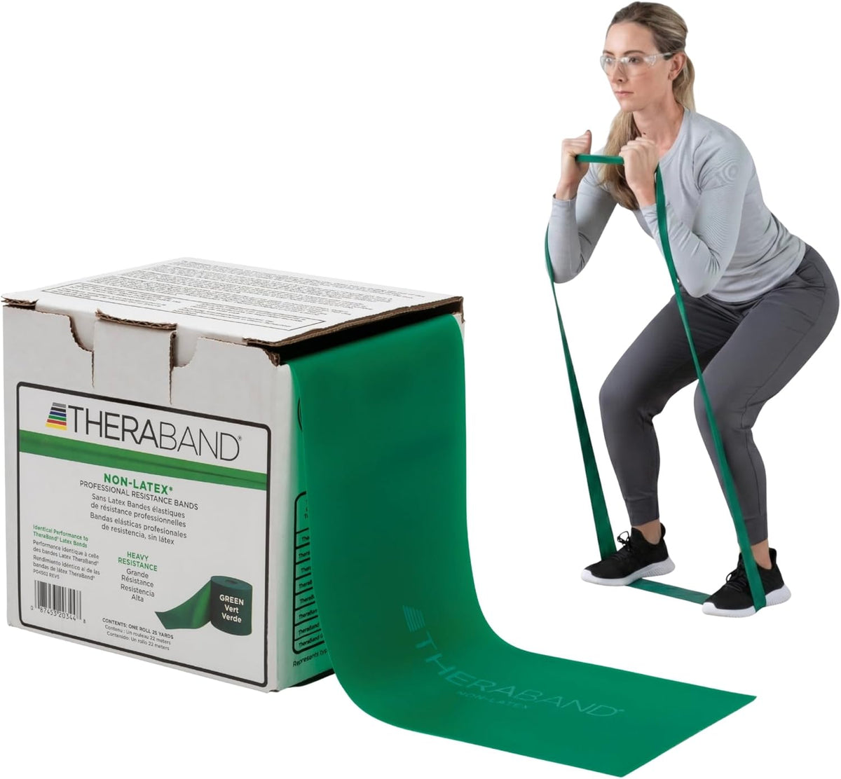 Resistance Band, Gold, Max, 25-Yard Roll, Latex-Free, Elastic Band for Exercise, Physical Therapy, Yoga, Pilates