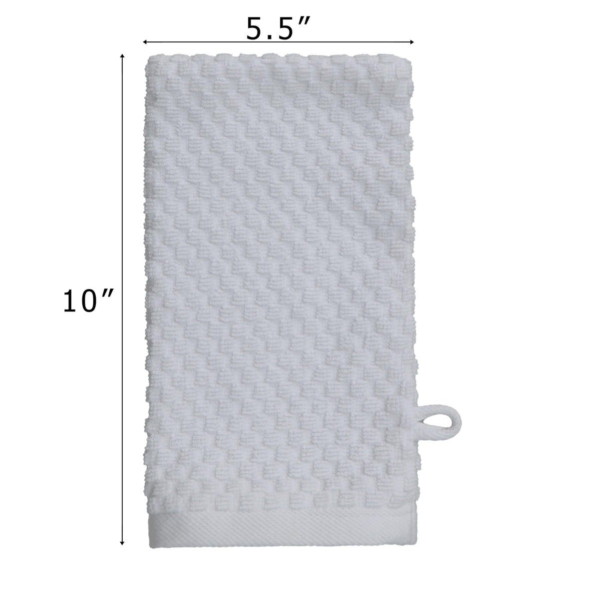 Bath Mitt - 6 Pack Euro Spa Waffle 100% Cotton Towel Mitts