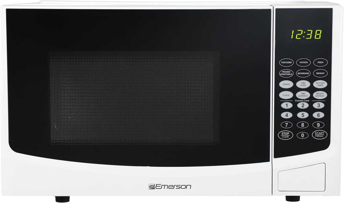 0.9 Cu. Ft. Compact Countertop Microwave Oven with Touch Control, LED Display, 900W, 6 Auto Menus with Removable
