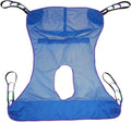 Universal Full Body Mesh Lift Sling with Commode Opening,Polyester Slings for Patient Lifts -Compatible with Hoyer, Invacare, McKesson, Drive, Lumex, Medline, Joerns (Medium)