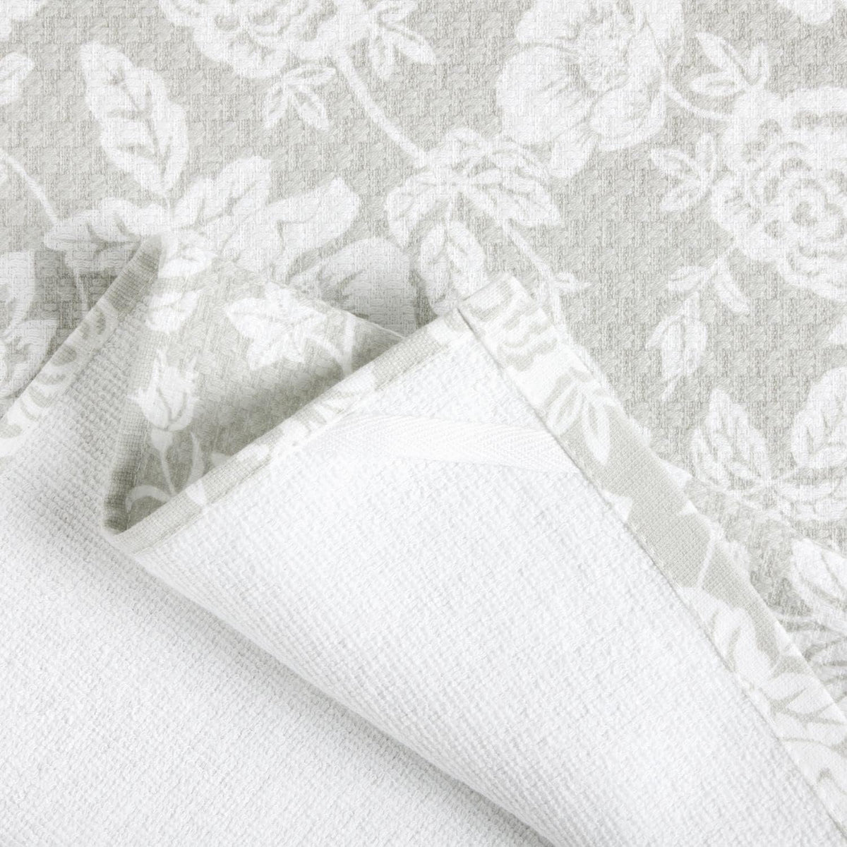 Dual Purpose Kitchen Towel 2-Pack Set, Floral Vine, 16"x28"