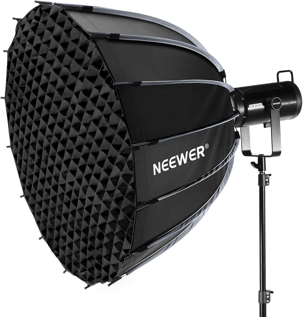 Parabolic Softbox Kit, 35.4" Bowens Mount Soft Box, NS72P | With Light Diffusers