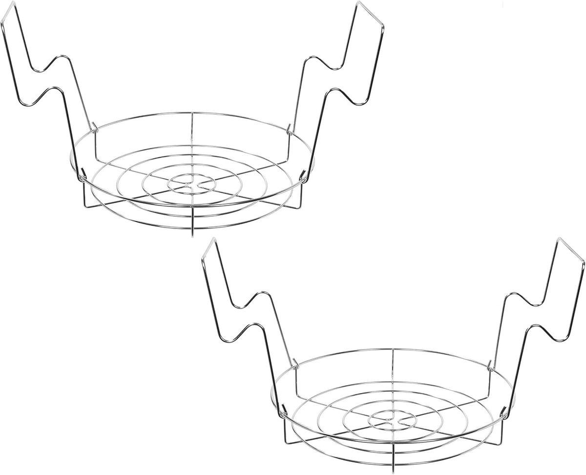 12" Stainless Steel Canning Rack. Holds 8 Pint or 7 Quart Jars. No Rust, Extra Stability. FITS IN POT WITH AT LEAST