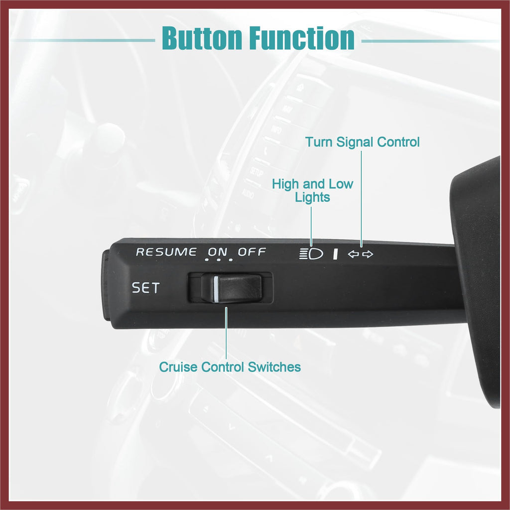 HEROFFIX Turn Signal Switch Multifunction Combination Switch Fit for Volvo VNL 630 for Volvo VNL 660 for Volvo VNM 200 No.3172172 - Pack of 1 Replace Parts