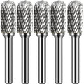 OSIDU Tungsten Carbide Rotary Burr Bit 1/4" Shank SC-5 Die Grinder Bits