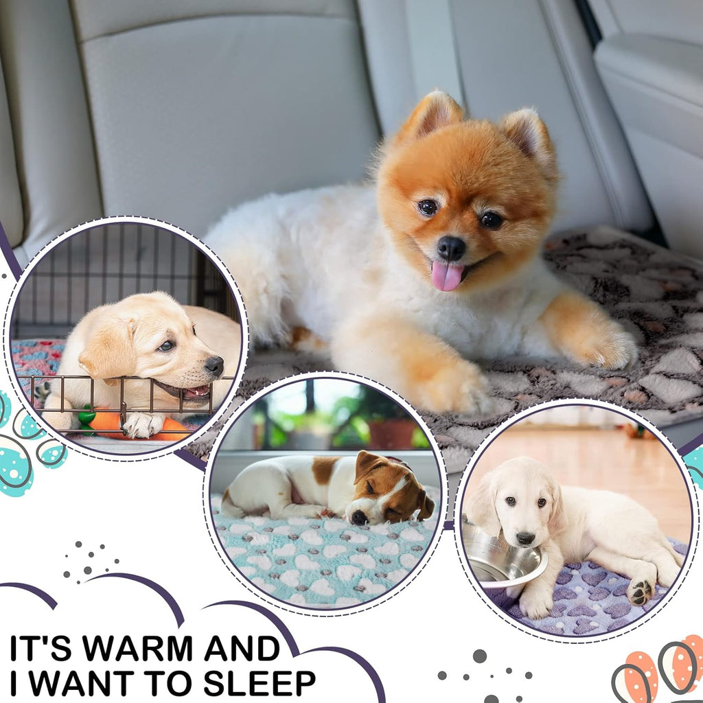 4 Pcs Guinea Pig Fleece Cage Liners, Heart Pattern, 24 x 16 Inch