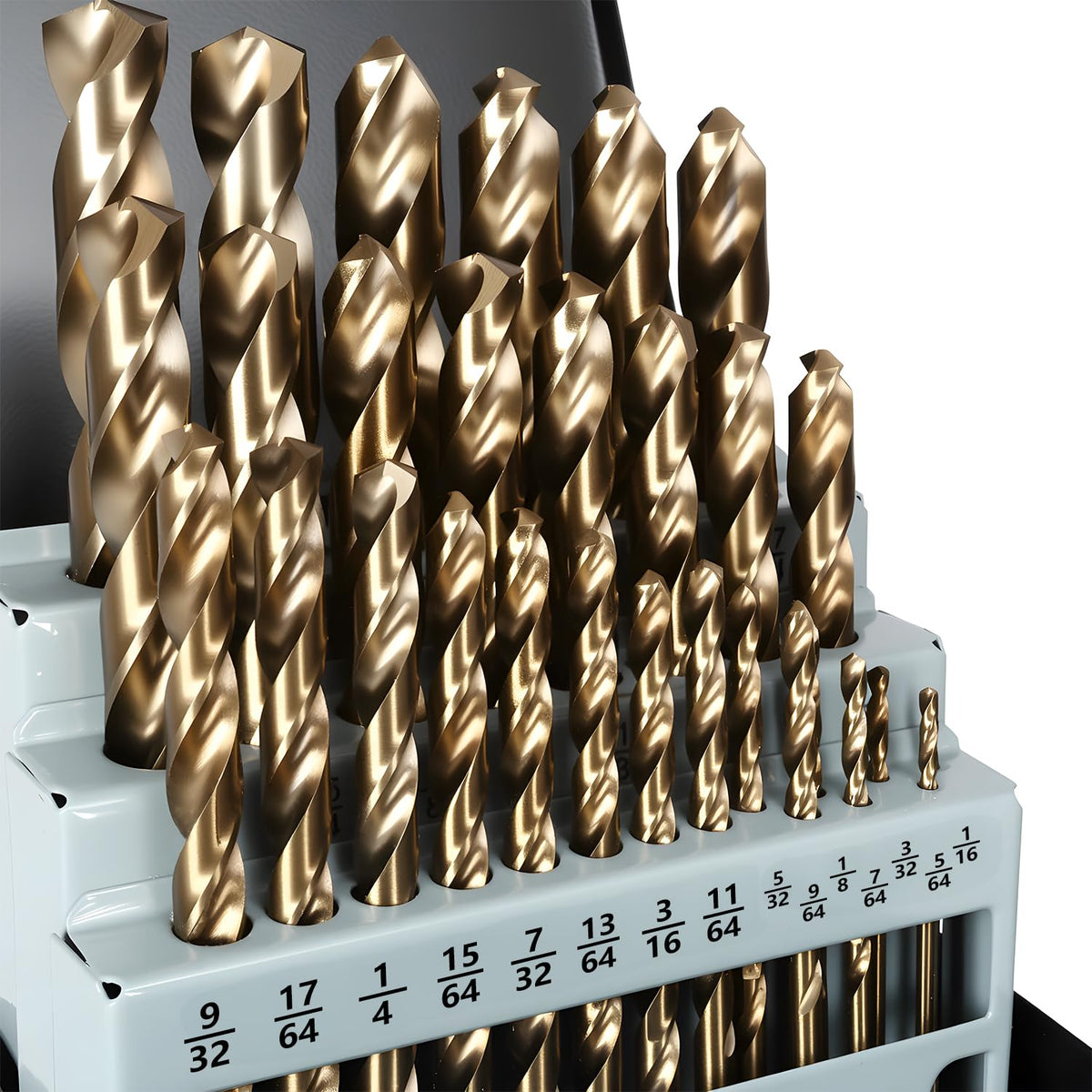 Yougfin M35 Cobalt Drill Bit Set, 29PCS Metal Drill Bits for Steel