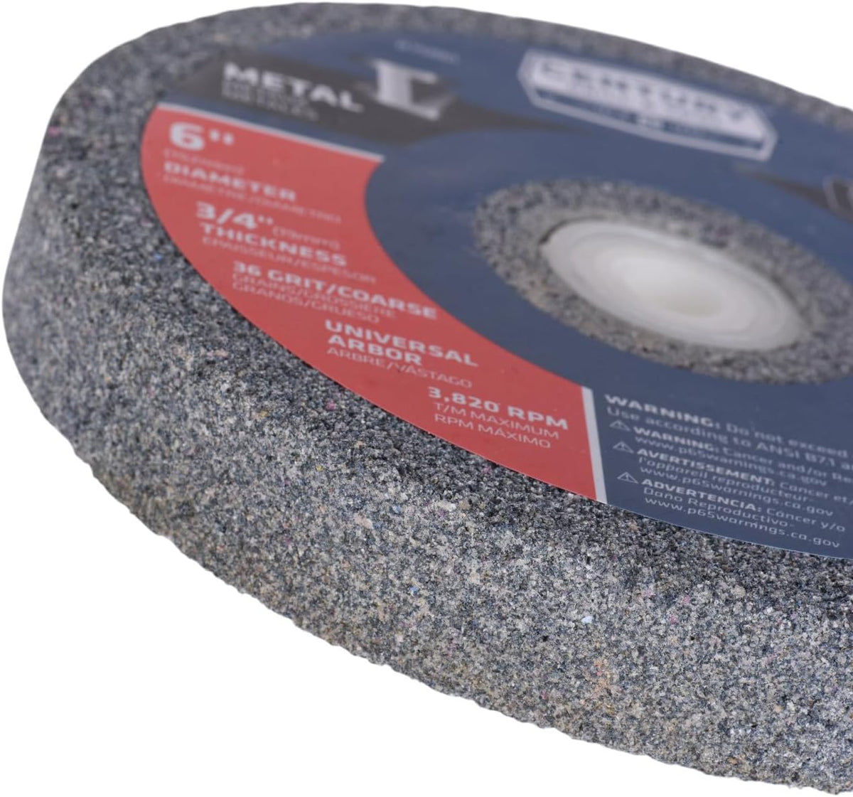 Century Drill & Tool 75861 Bench Grinding Wheel, 6", Grit: Coarse