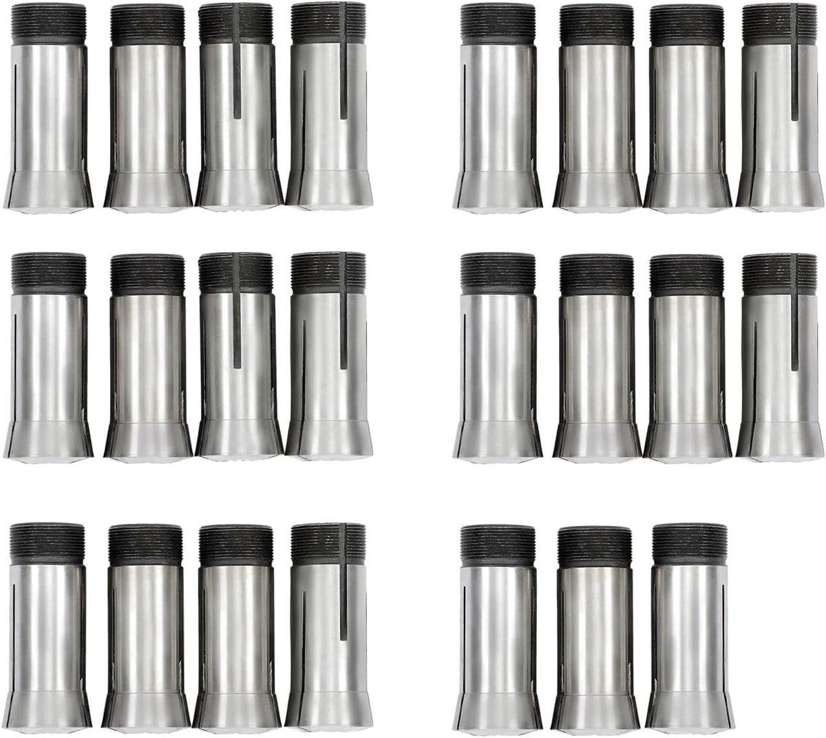 5C Metric Collet Set 23 Piece 3mm to 25mm x 1mm 0.0005" Accuracy for CNC Milling Machine