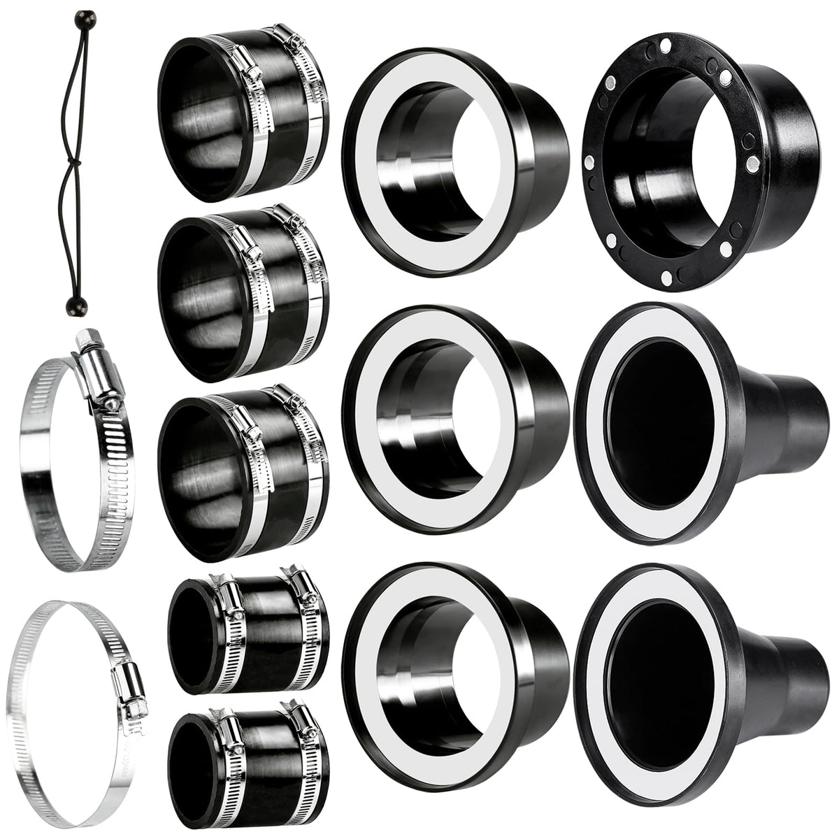 Magnetic Dust Collection Fittings Kit 4" & 2.5" Hose Adapter Set