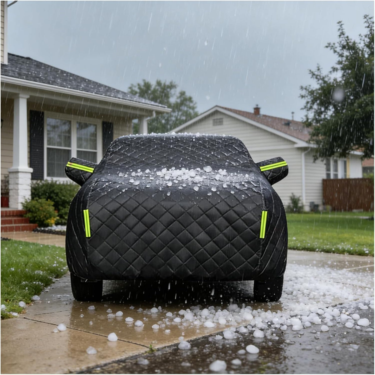 Anti-Hail Car Cover for Mercedes-Benz E300 E63 AMG S 2006-2024，Hail Protector Car Cover Padded Heavy Duty Waterproof