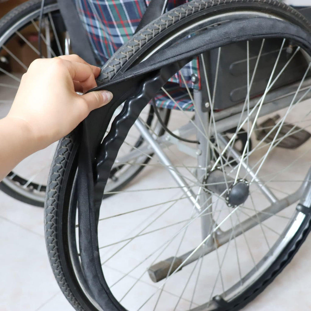 Push Rim Covers for Wheelchair Wheels 24’’ Wheelchair Handrim Grips Hand Ring Anti-Skid Sleeve