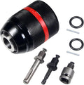 Keyless Drill Chuck for Milwaukee, 1/2-20UNF 1.5-13mm Self-Tightening
