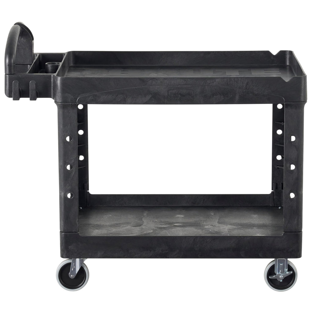 Brute Med 2-Shelf Utility Cart, 500lb, Black