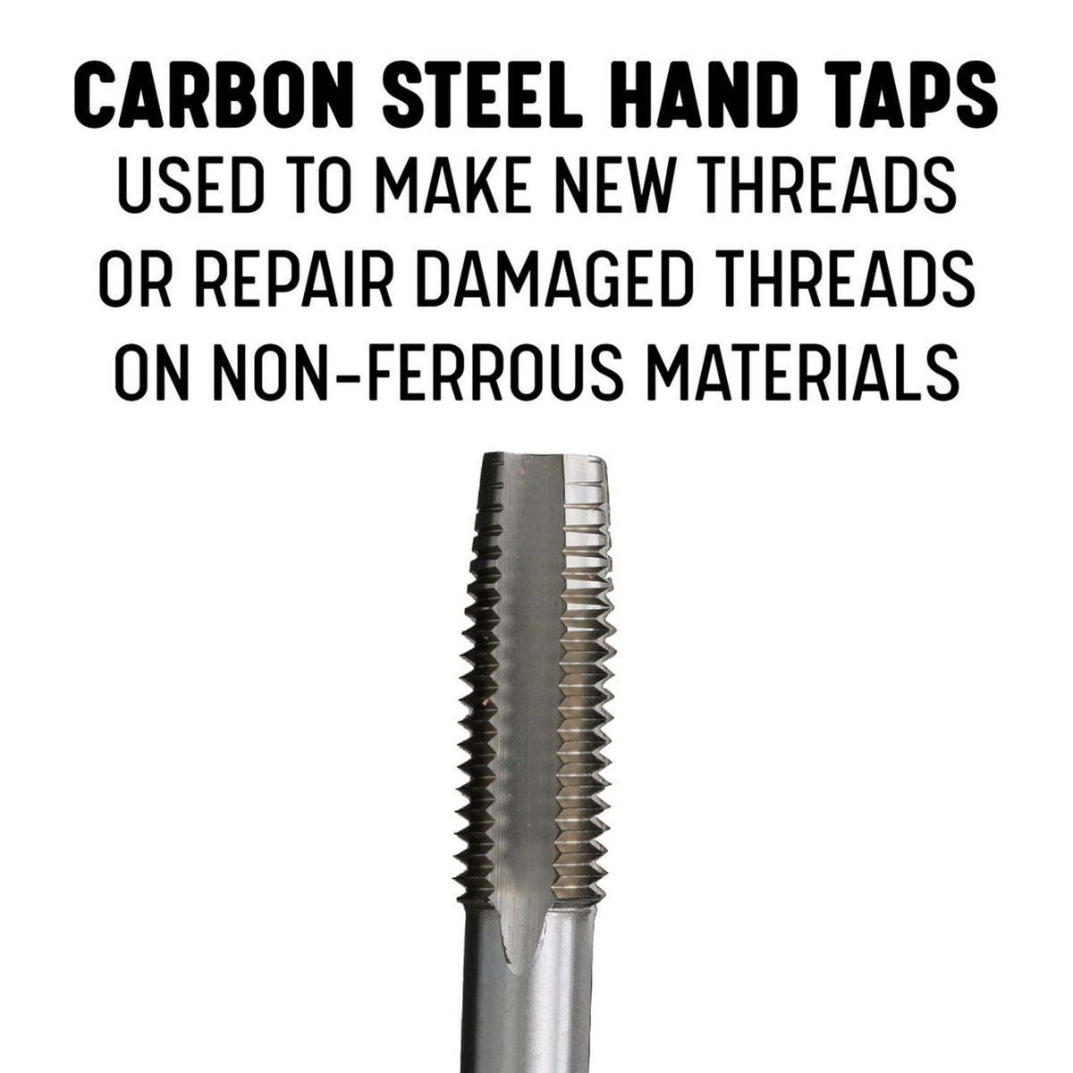 Drill America m18 x 2 Carbon Steel 4 Flute Plug Tap