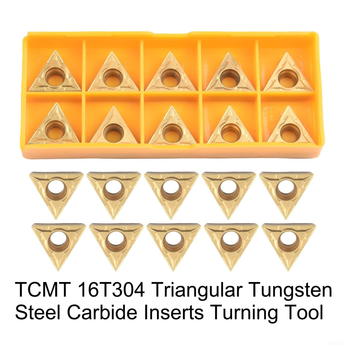 10pcs TCMT16T304 Carbide Inserts for Steel Turning