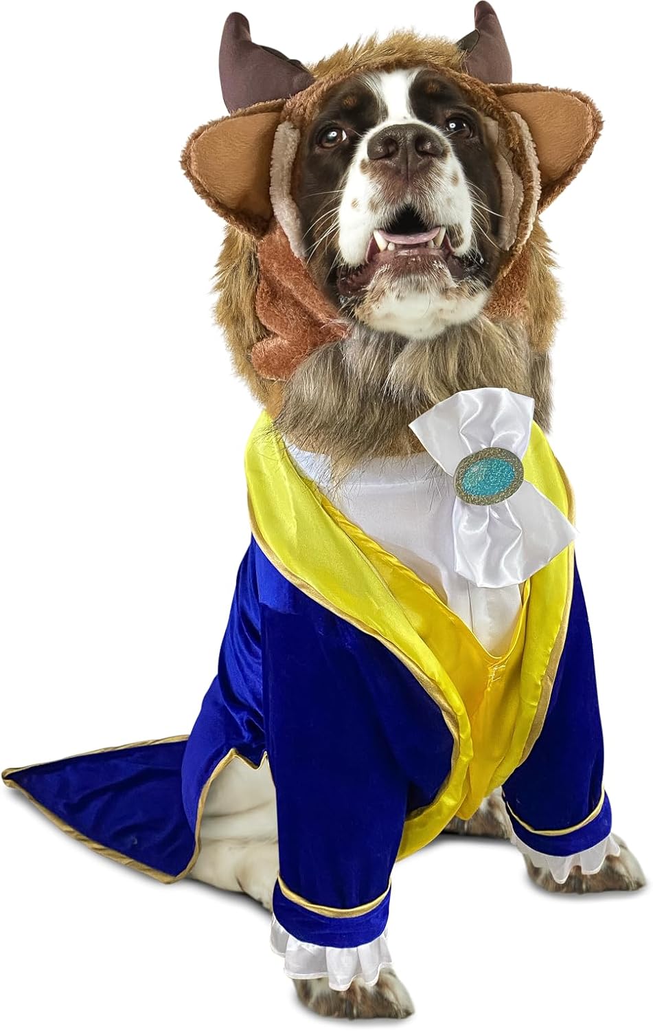 at Party City Disney's Beauty & The Beast: Beast Pet Costume for for Dogs or Cats, XXXL