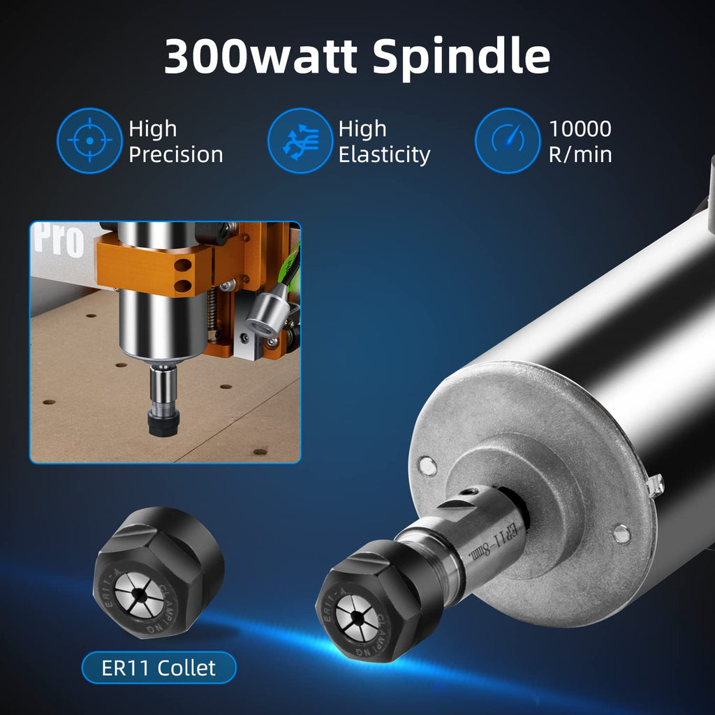 FoxAlien CNC Upgrade Kit 300W DC Spindle Milling Motor