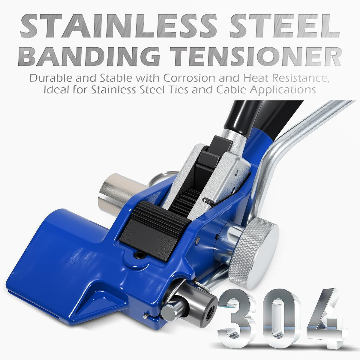 Stainless Steel Strapping Tensioner, Steel Banding Tool, Manual Metal Banding Tensioner, Heavy Duty Fastening Cutting