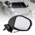 XQSMWF Passenger Right Side Door Mirror Assembly Fit for 2023-2025 Honda HR-V EX-L Sport - 8 Pins, Heated, Blind Spot, Turn Signal, Power Glass, Manual Fold - Black - Replaces 76208-3W0-A43 HO1321359