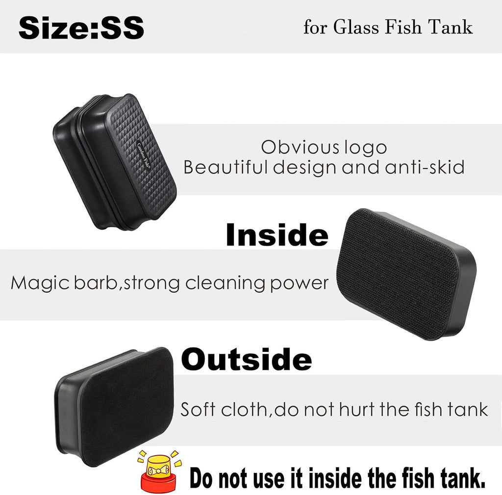 Aquarium Small Magnetic Cleaner for Glass Fish Tank Algae Scraper Floating
